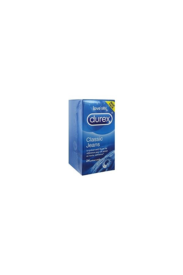 Durex CLASSIC JEANS - 20 Préservatifs - Confort et Confiance