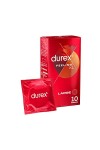 Durex FEELING XL - 10 Préservatifs Fins et Extra Large pour Homme - Pour Plus de Sensations