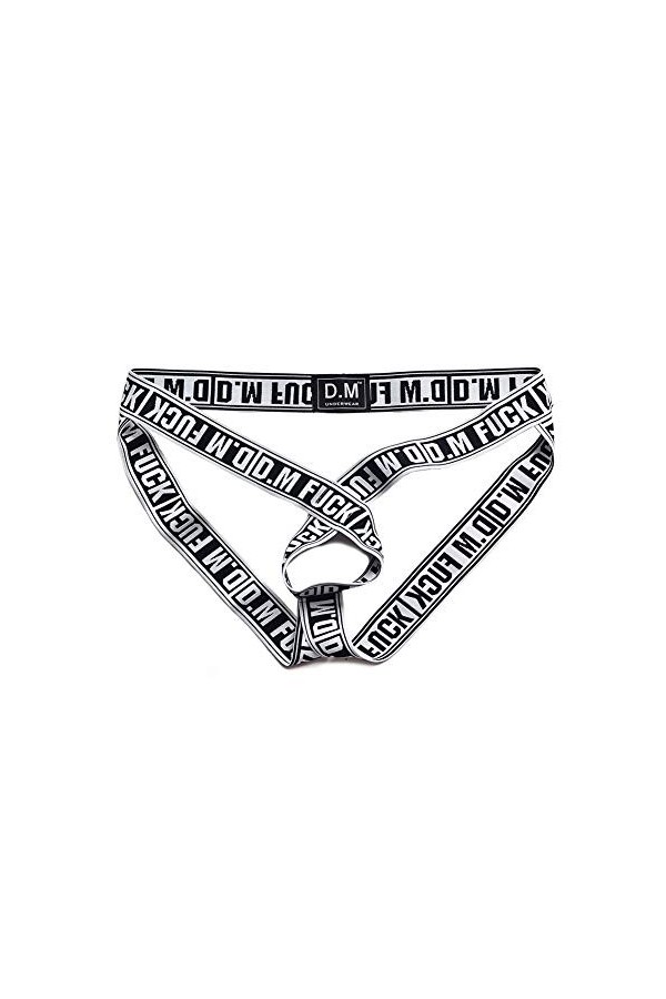 String Sexy pour Hommes, Personnalité Creuse Jockstrap O-Ring Gay Taille Basse Serré sous-vêtement Lanière élastique M/L/XL/X