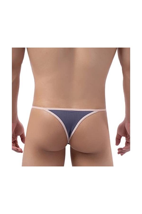 Faringoto String latéral détachable pour homme - Pantalon de bikini gay - Confortable et sexy, rose, M