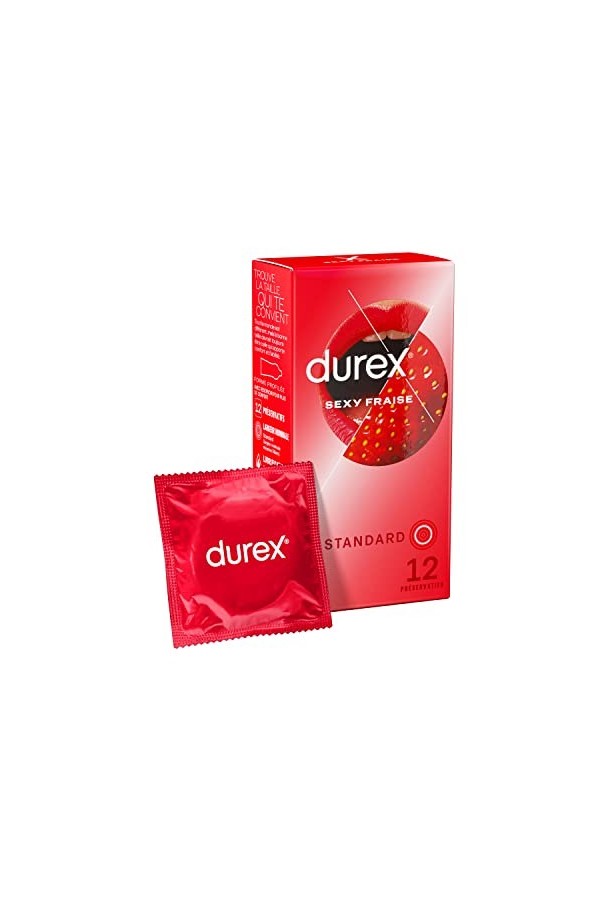 Durex SEXY FRAISE - 12 Préservatifs Parfumés