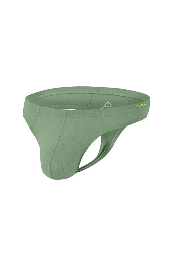 ZUOLAIYIN String string pour homme - Grand sac - String sexy avec bulge - Sous-vêtements pour homme - String hipster élasthan