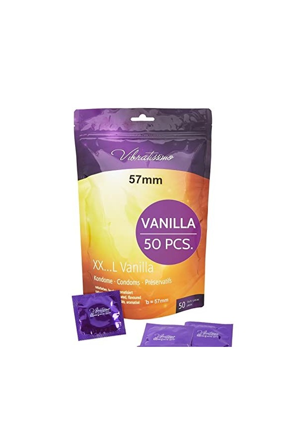 Vibratissimo - préservatifs « Mix » extra lubrifiés pour des sensations pures et naturelles - Paquet de 100