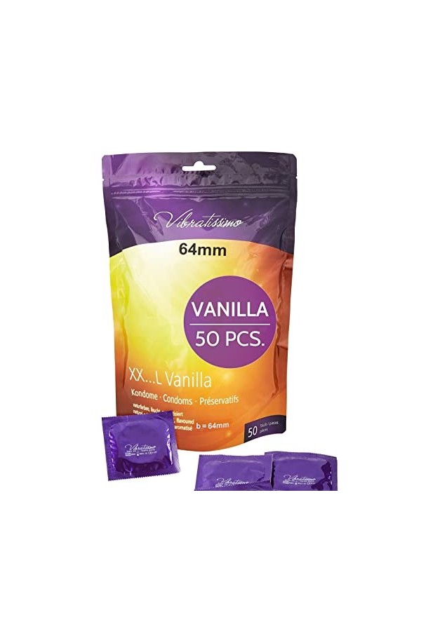 Vibratissimo - préservatifs « Mix » extra lubrifiés pour des sensations pures et naturelles - Paquet de 100