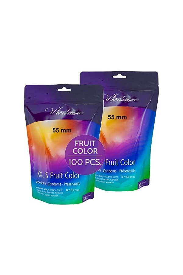 Vibratissimo - préservatifs « Mix » extra lubrifiés pour des sensations pures et naturelles - Paquet de 100