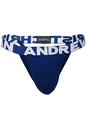 Andrew Christian sous-vêtement Homme Almost Naked® Bamboo Y-Back Thong Marine - Taille M