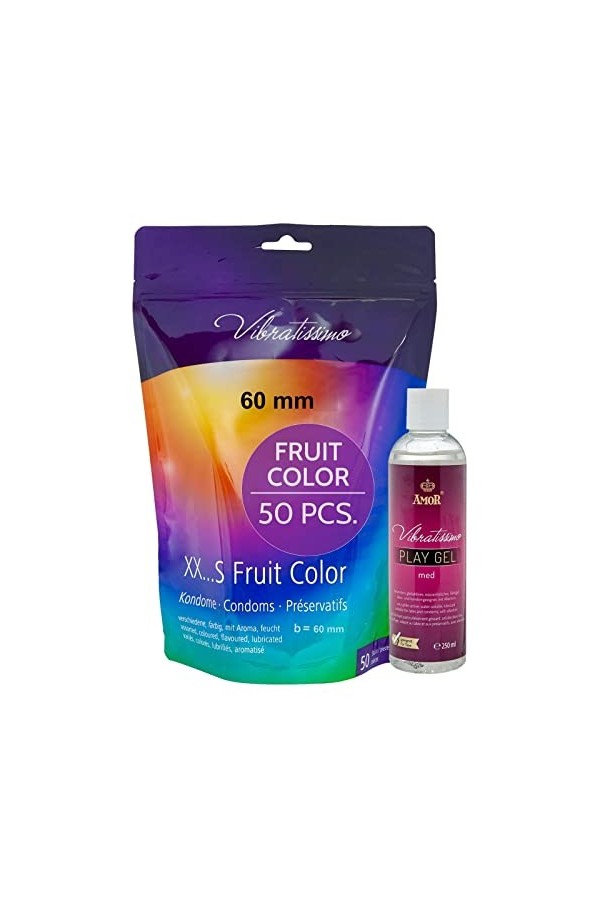 Vibratissimo - préservatifs « Mix » extra lubrifiés pour des sensations pures et naturelles - Paquet de 100