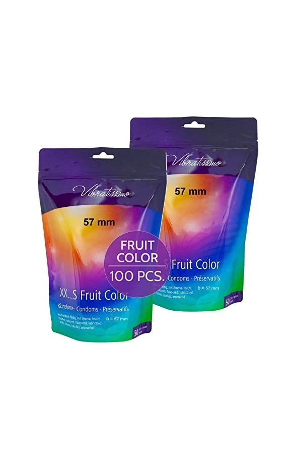 Vibratissimo - préservatifs « Mix » extra lubrifiés pour des sensations pures et naturelles - Paquet de 100