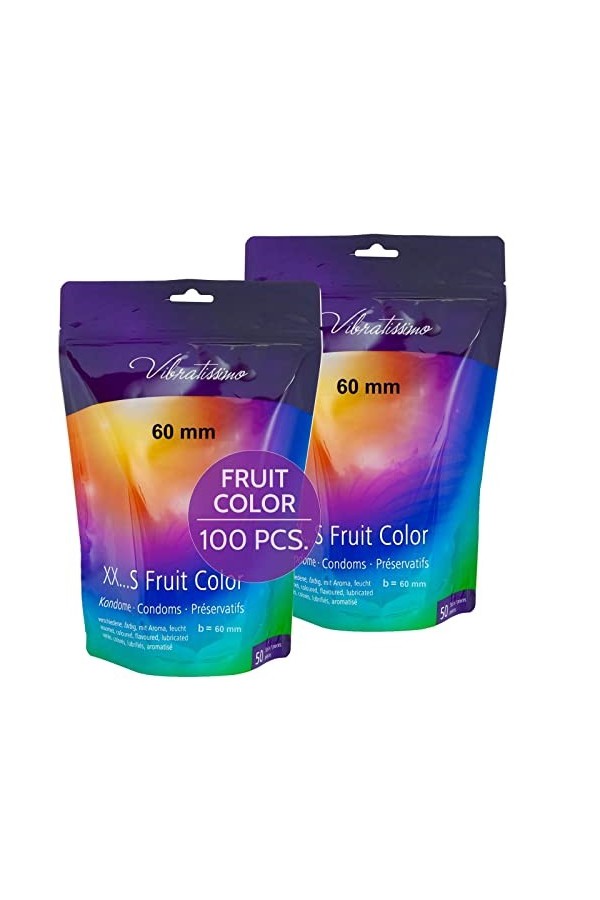 Vibratissimo - préservatifs « Mix » extra lubrifiés pour des sensations pures et naturelles - Paquet de 100