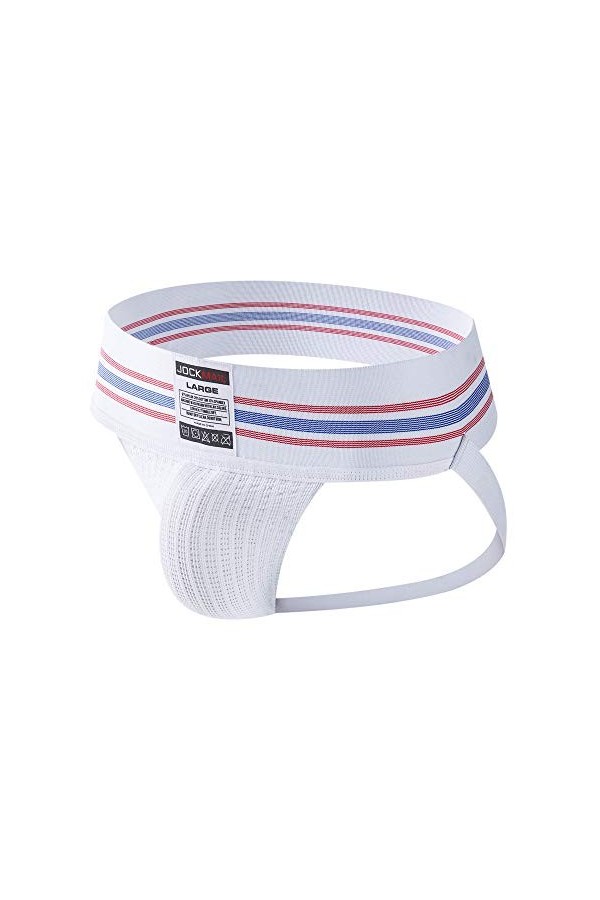 JOCKMAIL Sexy Homme Jock Sangle de Jock Sangle Souporter Strings et G Strings Large Ceinture Sexy sous-vêtements Slip 7 Coule