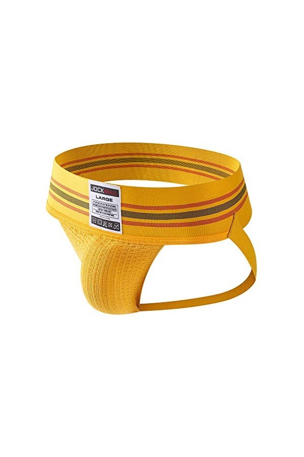 JOCKMAIL Sexy Homme Jock Sangle de Jock Sangle Souporter Strings et G Strings Large Ceinture Sexy sous-vêtements Slip 7 Coule