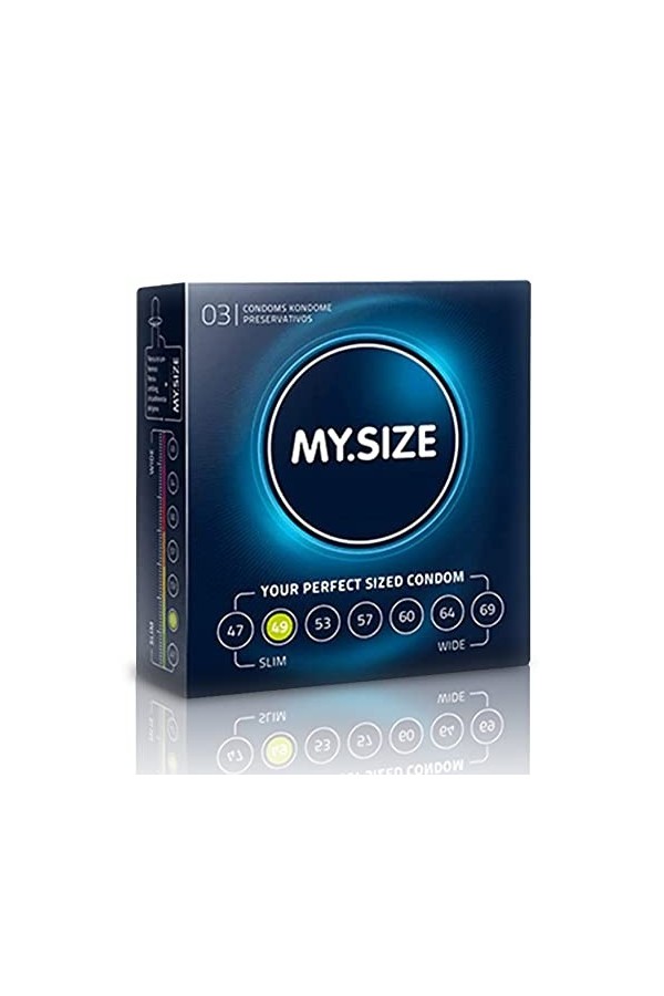 My.Size Lot de 10 préservatifs taille 2 49 mm