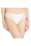 String Tanga satiné avec guipures Wish Noir
