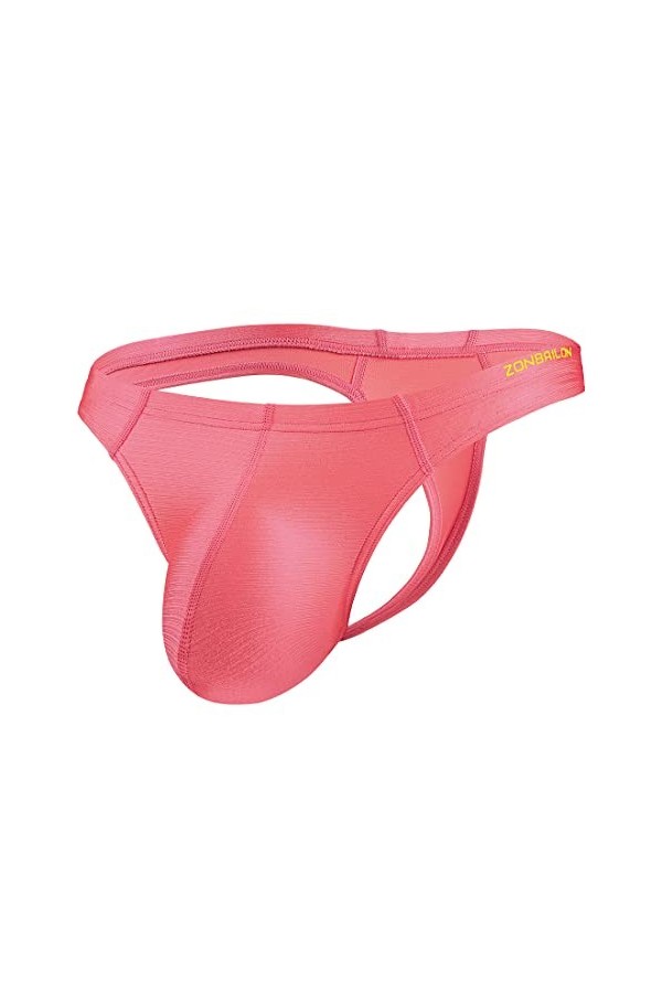 ZUOLAIYIN String Sexy pour Homme avec Grande Poche - Dos en T - Taille M L XL XXL, 1 pièce - Bleu, M