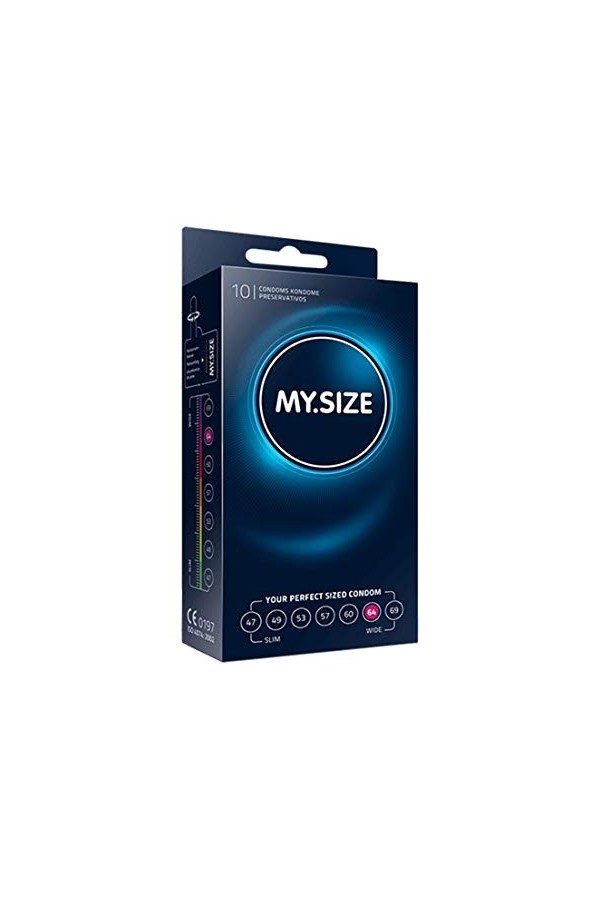 My.Size Lot de 10 préservatifs taille 2 49 mm