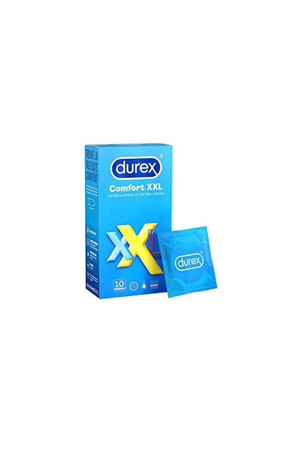 Durex COMFORT XXL - 10 Préservatifs Extra Larges
