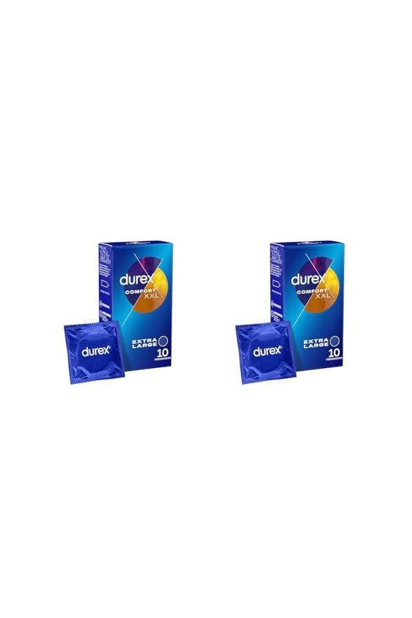 Durex COMFORT XXL - 10 Préservatifs Extra Larges