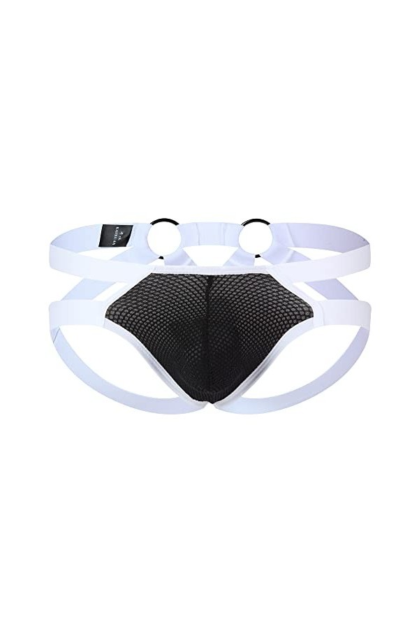 AIEOE Tanga Homme String pour Homme Sexy G-String Slips sous-vêtements Taille Basse Confortable T-Back Thong Briefs XL