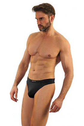 sesto senso Homme String Sexy Thong Micromodal 1-3 Pack Tanga Slips L Black