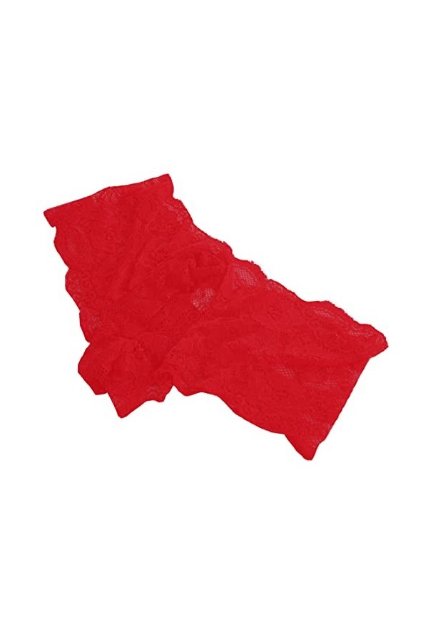 Mankini sexy en dentelle pour homme - String amusant - Boxer triangle - Taille basse - Extensible - Culotte bikini, 1 pièce B