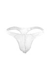 Papapai String en dentelle transparente pour homme Sissy, Noir , taille unique