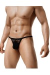 Casey Kevin Homme Tanga String Sexy sous-Vêtements Dentelle Gay G-String Taille Basse T-Back Thong