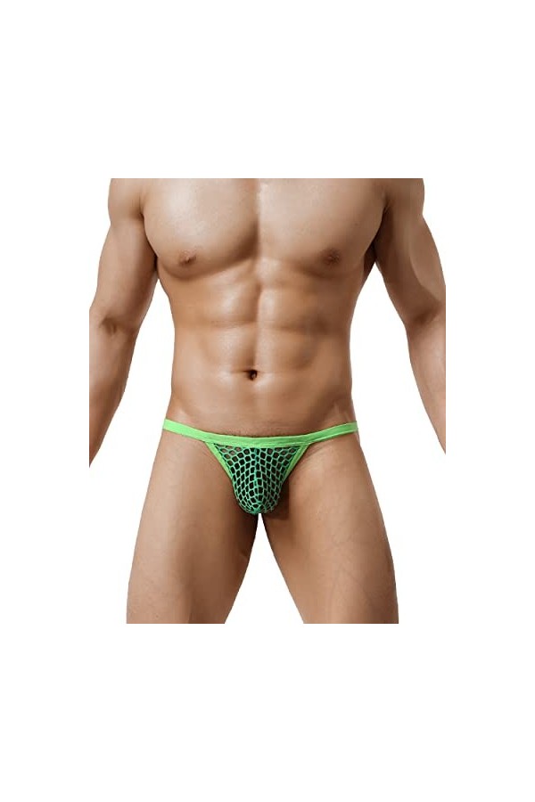 Casey Kevin Homme Tanga String Sexy sous-Vêtements Dentelle Gay G-String Taille Basse T-Back Thong