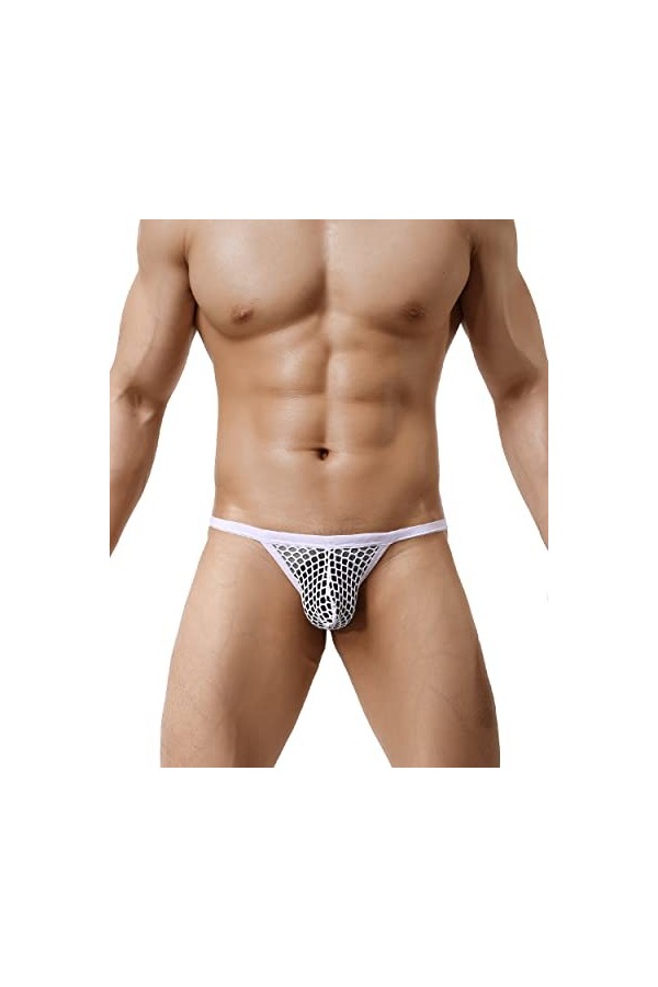 Casey Kevin Homme Tanga String Sexy sous-Vêtements Dentelle Gay G-String Taille Basse T-Back Thong