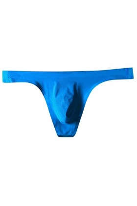 Slip en Maille tricotée Taille Basse Respirante Sexy de Couleur Unie pour Hommes Tenu Sexy Coquin Homme 0926FRbB-Black, M 