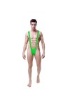 Anzhee String Mankini Borat pour homme Funny UK Sexy Hot Swimming Thong Maillots de bain V-Strap Maillot de bain Blague Secre