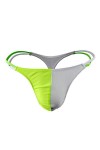 Creamlin sous-vetements Sexy pour Hommes Slips Thongs Transparent Stripes Slip,Taille unique,Rouge