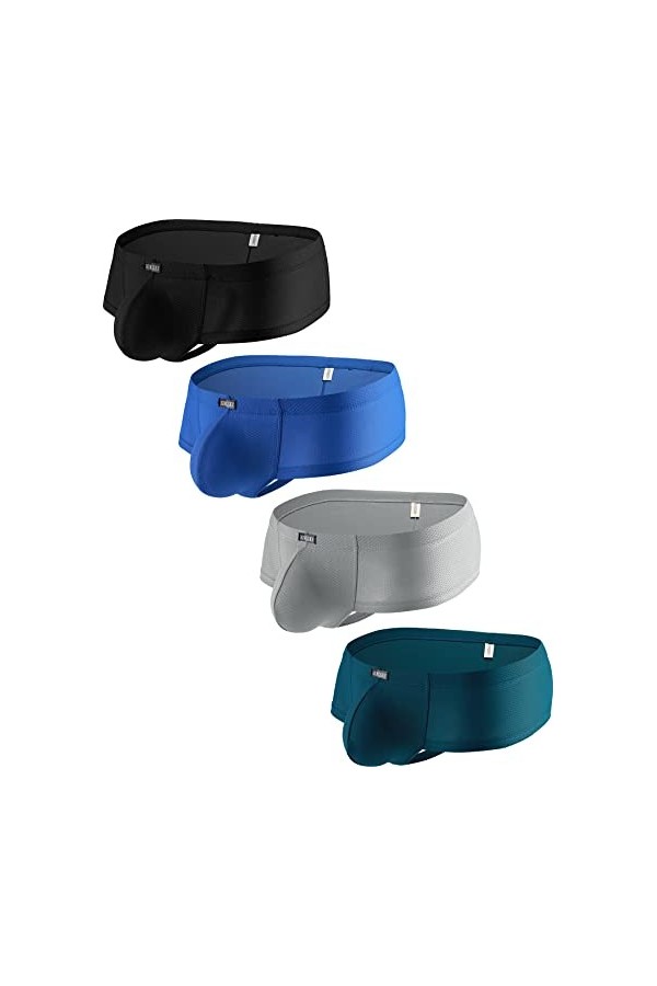 iKingsky Caleçon Coquine pour Hommes Sexy Hommes Sous-vêtements Dos Brésilien Taille Basse Pouch Tanga Sous-vêtement, Lot de 