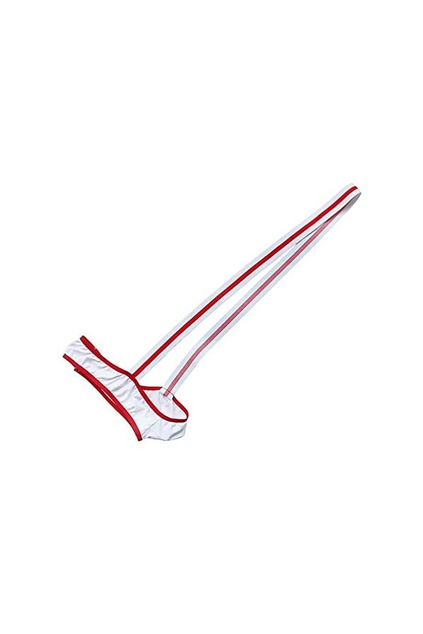 UnoSheng String en dentelle pour hommes sous-vêtements sexy alternative combinaison sous-vêtement élastique épaule suspendue 