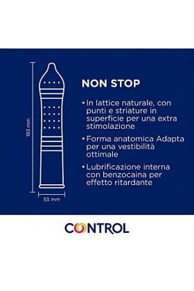 Control Non Stop Préservatifs retardateurs et stimulants - 24 préservatifs