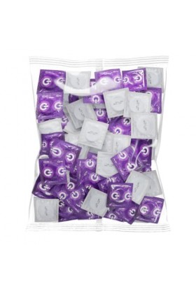 ON Préservatifs XX-Large I 57 mm de large I Pack de 100 I Préservatifs premium extra grands avec lubrifiant silicone I Epais