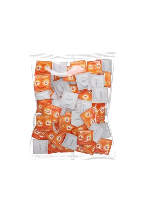 ON Préservatifs XX-Large I 57 mm de large I Pack de 100 I Préservatifs premium extra grands avec lubrifiant silicone I Epais