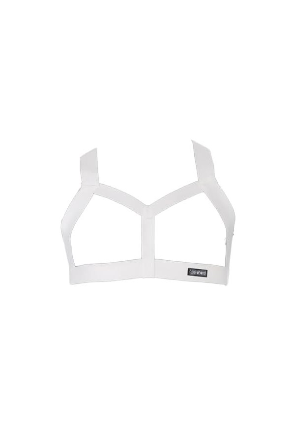 OLIns Homme Harnais de Poitrine Sexy Muscle Lingerie Érotique Bandage Body de Poitrine Clubwear Color:Red,Size:One Size 