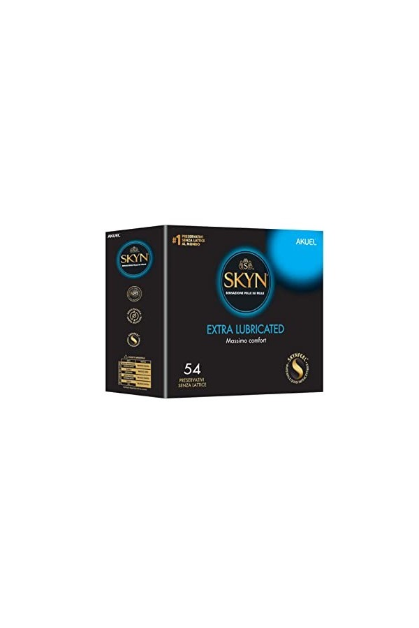 SKYN Extra-Lubricated Lot de 54 préservatifs sans latex extra lubrifiés