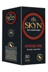 SKYN Intense Feel : Lot de 50 Préservatifs Intensément Perlés sans latex Skynfeel pour Homme | Préservatifs Fins, Forme Droit