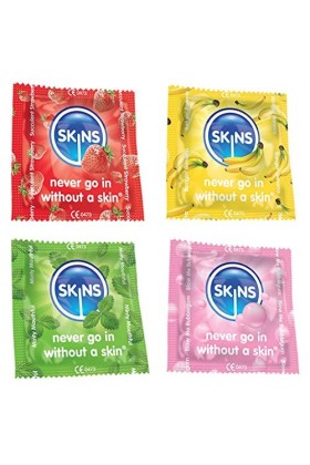 24&nbsp;x Skins Préservatifs saveurs mixtes