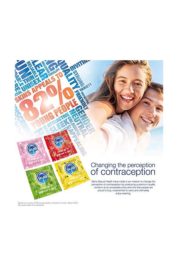 24&nbsp;x Skins Préservatifs saveurs mixtes
