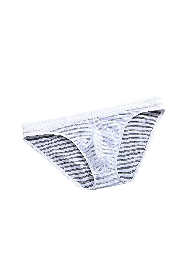 Sous-vêtements pour hommes Satin Ice Underwear Soie Sans Couture Hommes Rayé Sous-vêtements Sous-vêtements Culotte Sous-vêtem