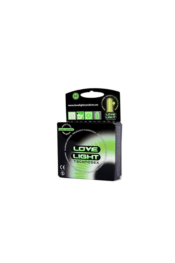 Love Light Préservatifs Lumineux 3 Pièces
