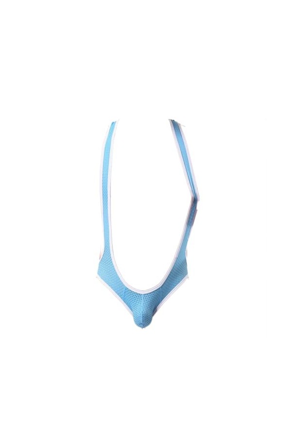 OLIns Homme Jockstrap Bulge Pouch Body String Sport Combinaison de Lutte Singlet Maillot de Corps Sexy Gay Bar Pub Gothique 