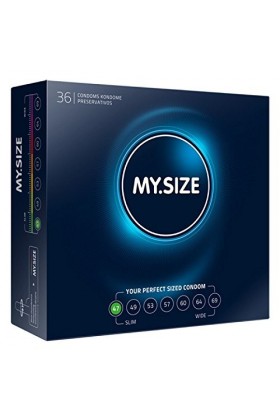 Préservatif MY.SIZE 47 mm, 36 pièces - ajustement parfait et taille adaptée à chacun