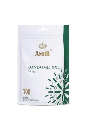 Préservatifs AMOR NATURE Premium positionnement parfait et taille adaptée à chacun - Ø&nbsp;53&nbsp;mm Transparent Lot de 100