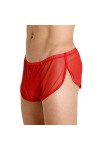 Nuisette Grande Taille Sexy sous-vêtements Sexy pour Hommes Mesh Respirant Underpants Mens Mesh Shorts Voir à Travers avec Un