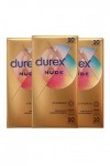 Durex NUDE - 30 Préservatifs pour Homme - Ultra Fins - Sensation Peau Contre Peau - Lot de 3 x 10 pièces