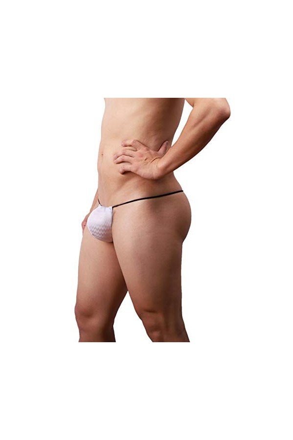 Lingerie Homme Sexy Hot Hommes sous-vêtements Sexy Shorts Slips Solides Pouch Doux Coton Briefs Culottes Robes Brodées Beige