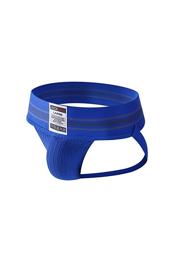 JOCKMAIL Sexy Homme Jock Sangle de Jock Sangle Souporter Strings et G Strings Large Ceinture Sexy sous-vêtements Slip 7 Coule